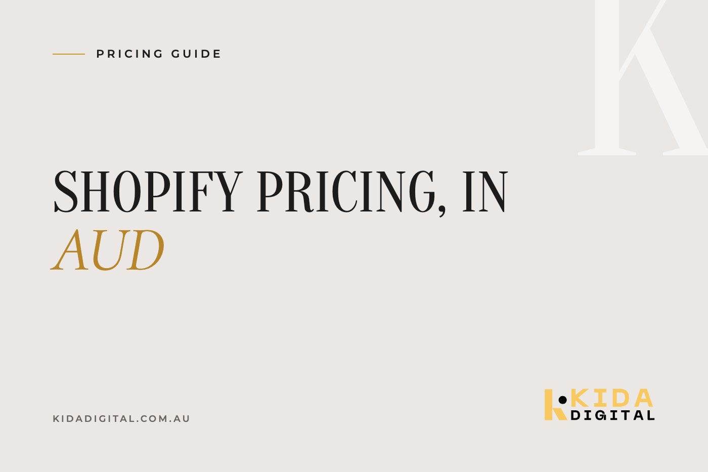 Shopify Pricing in Australia (2026): Every Plan in AUD, and Which One You Actually Need